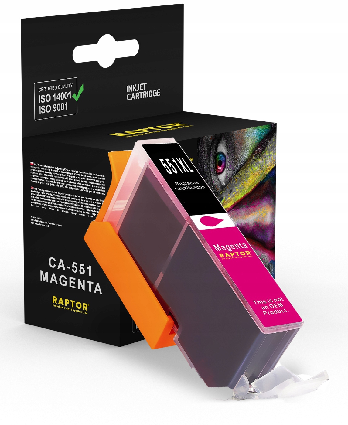 

Tusz CLI-551XL Do Canon IP7250 MG5650 MG5550