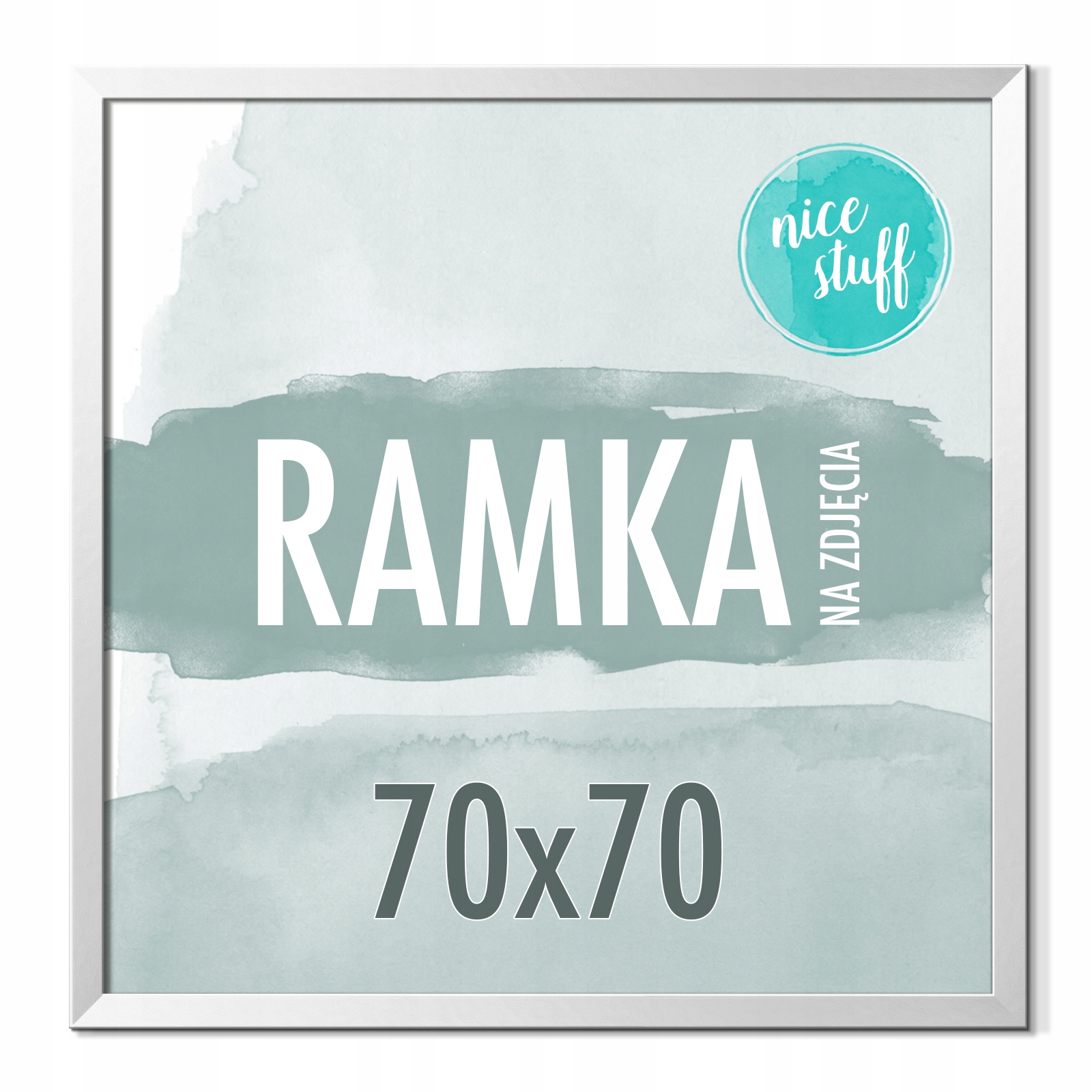 Rámeček Na Fotografie 70x70 Rámečky Na Fotografie Čtvercový Mdf Stříbrný
