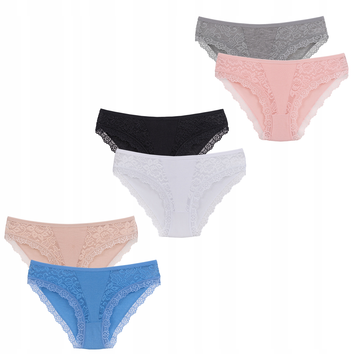 

6x Majtki Damskie Figi Bawełniane Rozmiar XL