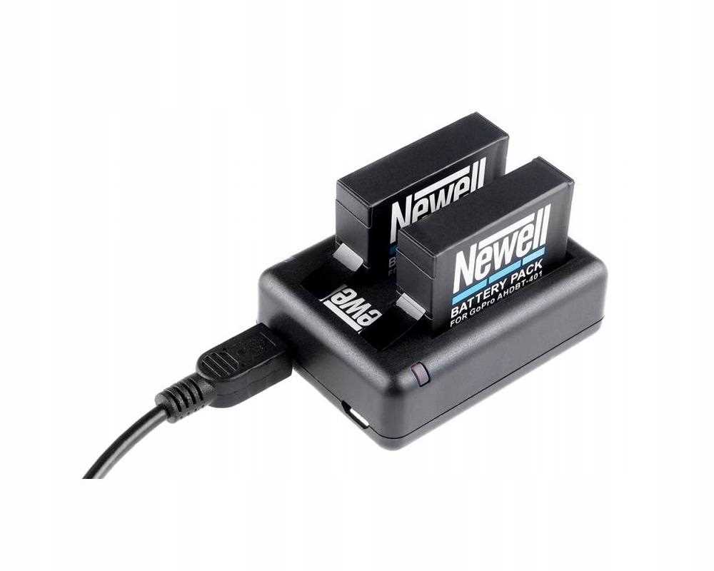 ŁADOWARKA + 2 AKUMULATORY BATERIE do GOPRO HERO 4 Black/Music /Silver Stan opakowania oryginalne