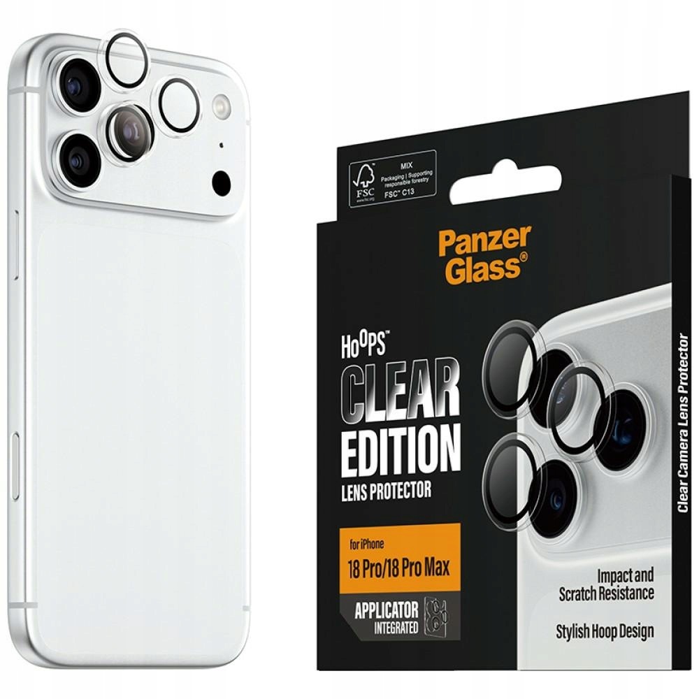 Szkło na aparat PanzerGlass do iPhone 18 Pro 18 Pro Max nakładki na apara