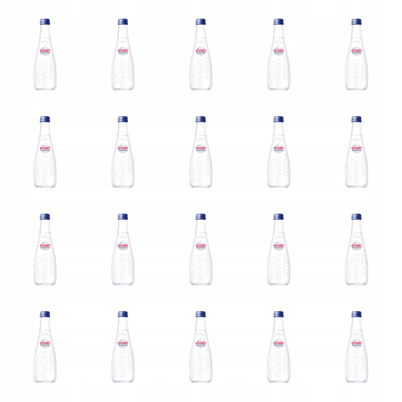 Evian perlivá minerální voda sklo 330 ml X20