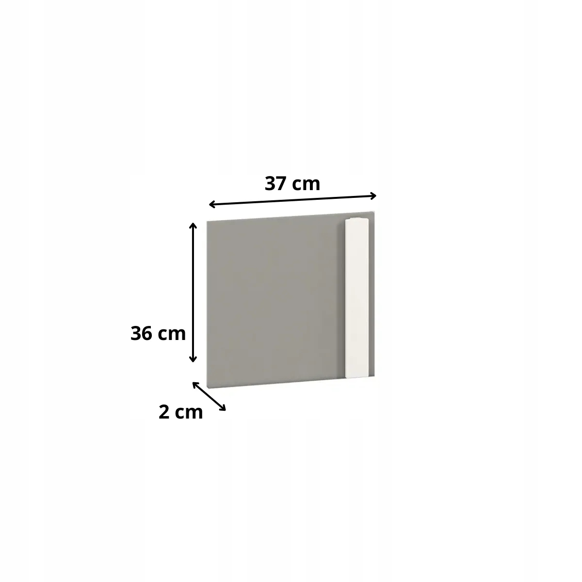 Front Drop 06 W ML Meble Kolekcja Drop Szara platyna Marka ML Meble