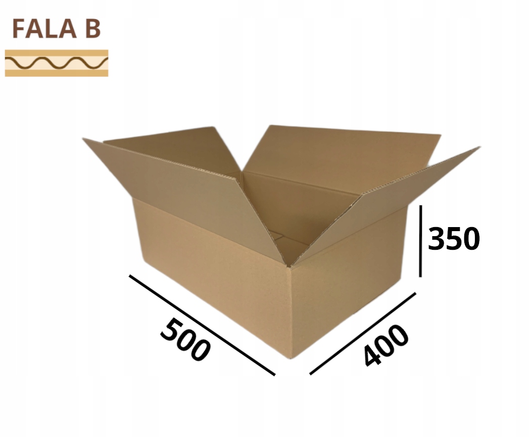 Karton 500x400x350 mm Karton klapowy 20 sztuk 50x40x35 pudełka