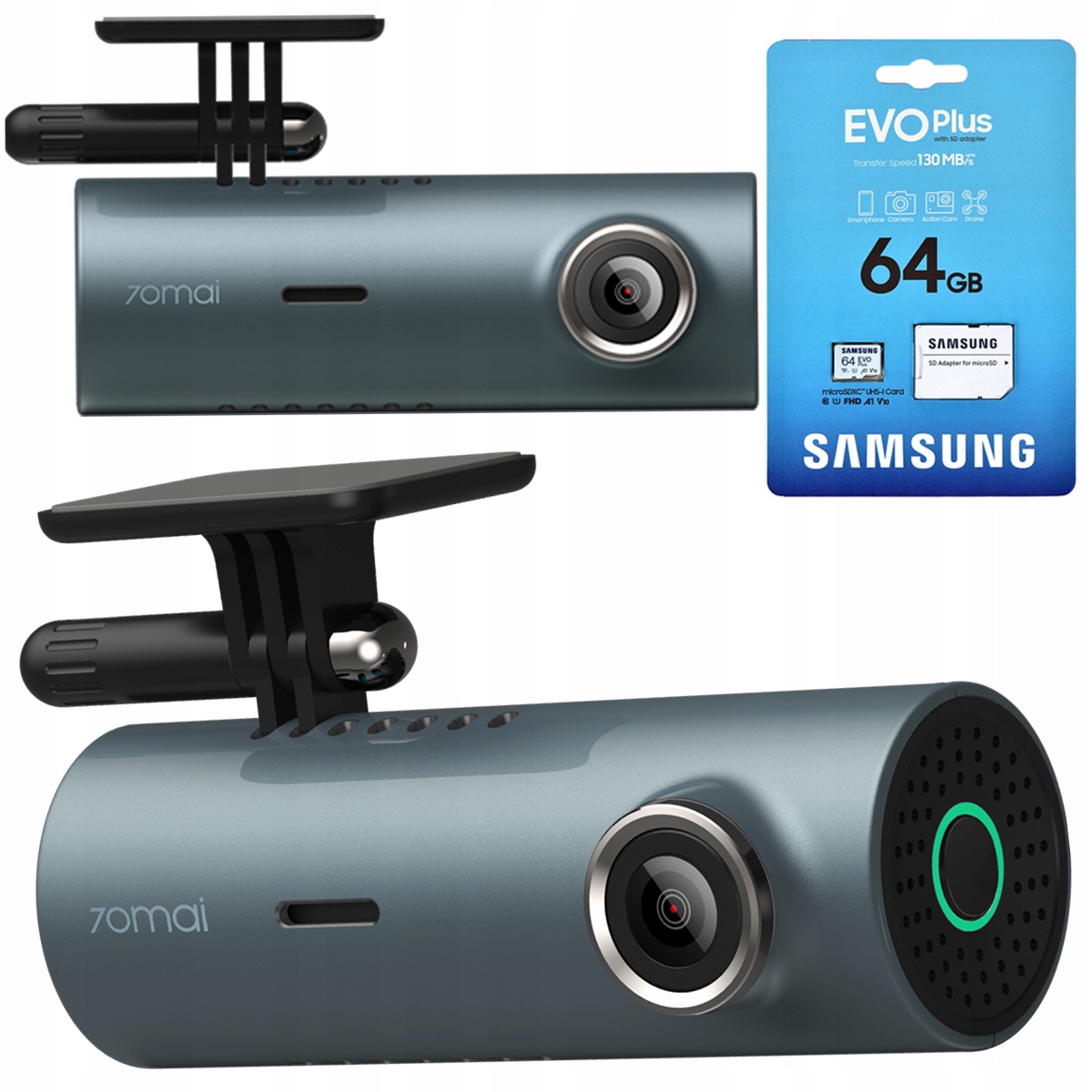 

70mai M300 język Pl karta Samsung Evo Plus 64 Gb