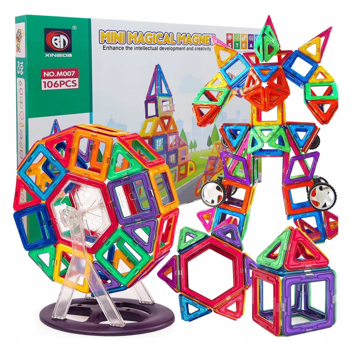 МАГНІТНІ КОНСТРУКТОРИ ВЕЛИКІ 3D ПАНЕЛІ