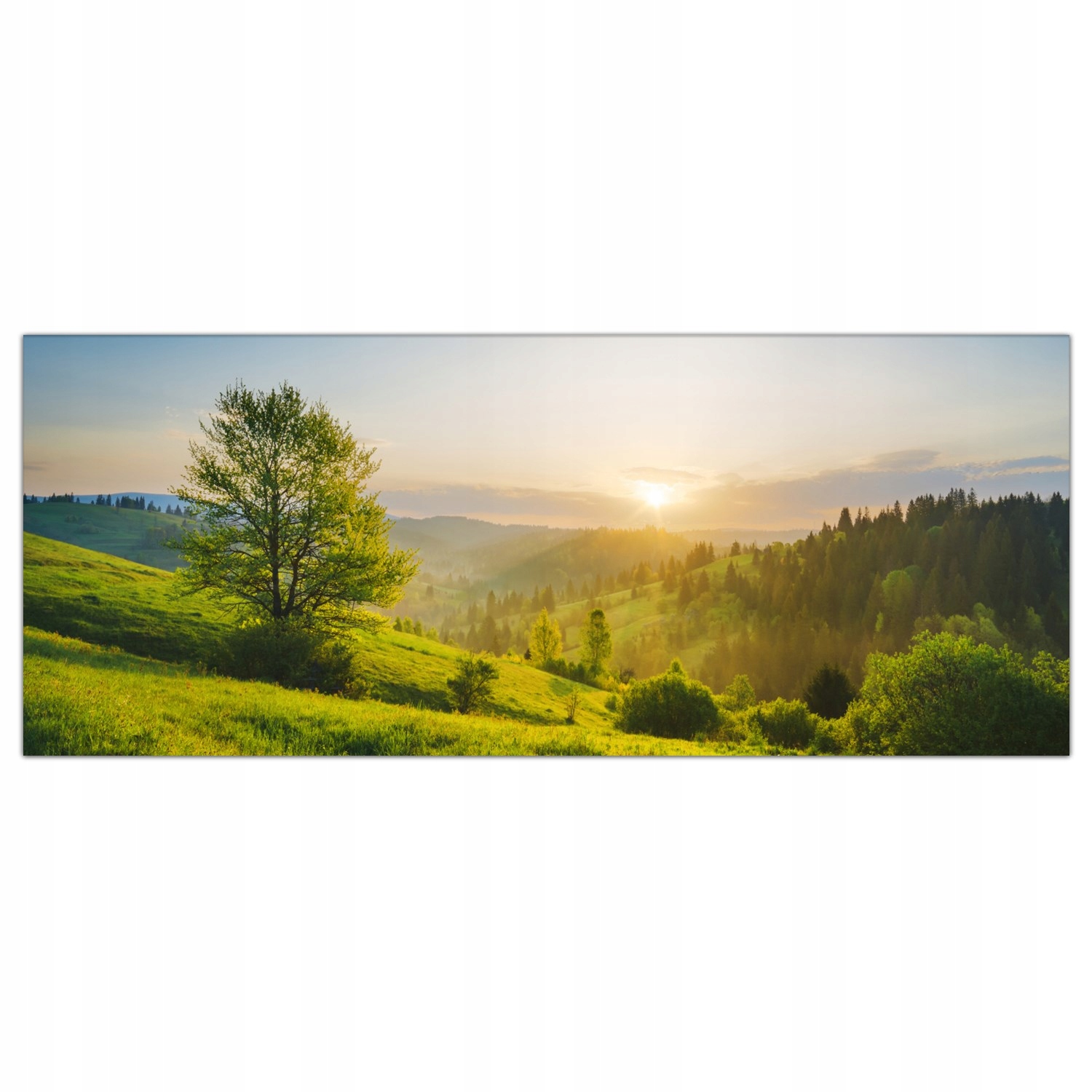 

Obraz Szklany Foto-obraz Góry Zachód Słońca 125x50