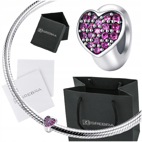 

Charms koralik Serduszko Stoper srebro 925