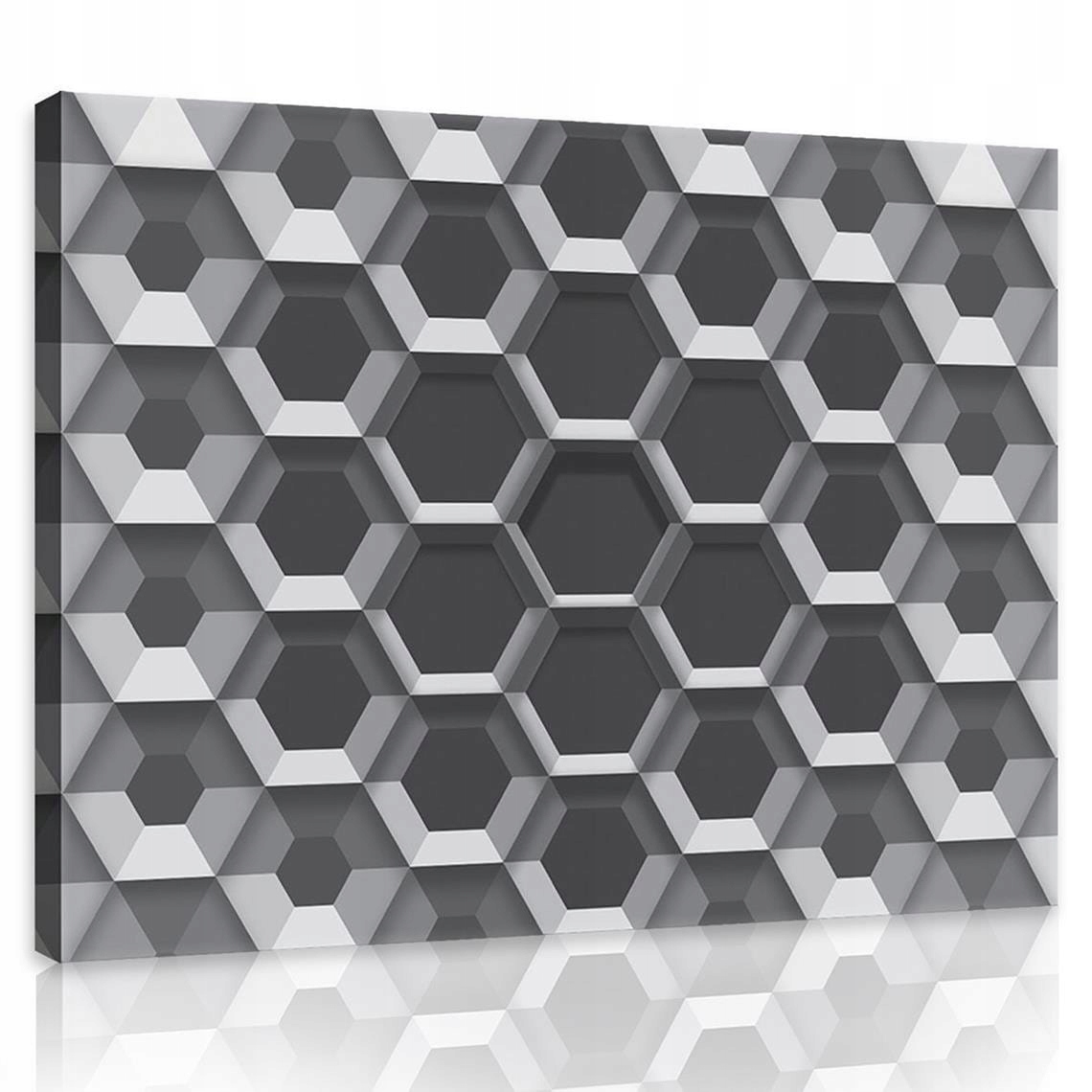 Obraz 100x75 Abstrakce geometrický vzor šestiúhelníky iluze světla