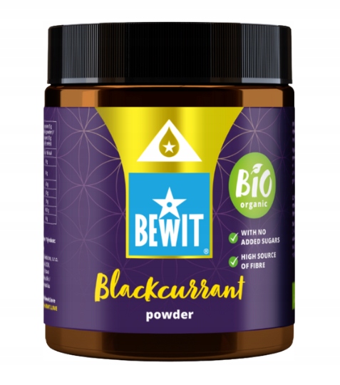 Bewit Černý rybíz lyofilizovaný prášek, Bio Raw 120 g