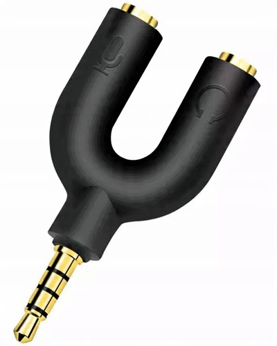 

Rozdzielacz Mini Jack 3,5MM Mikrofon Słuchawki Aux