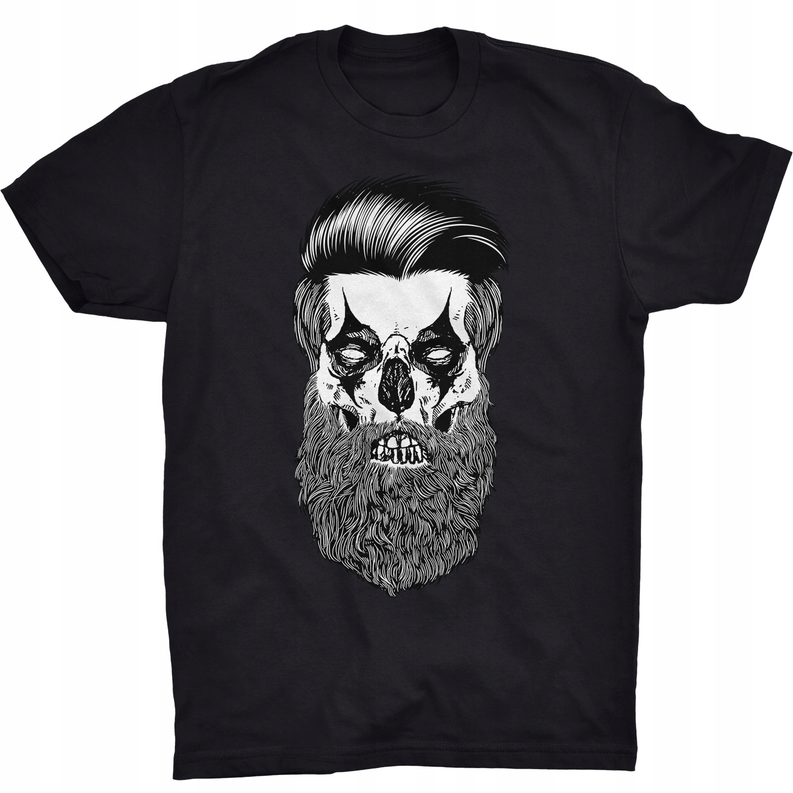 

Brodata Czaszka Koszulka Broda Barber Brodacz