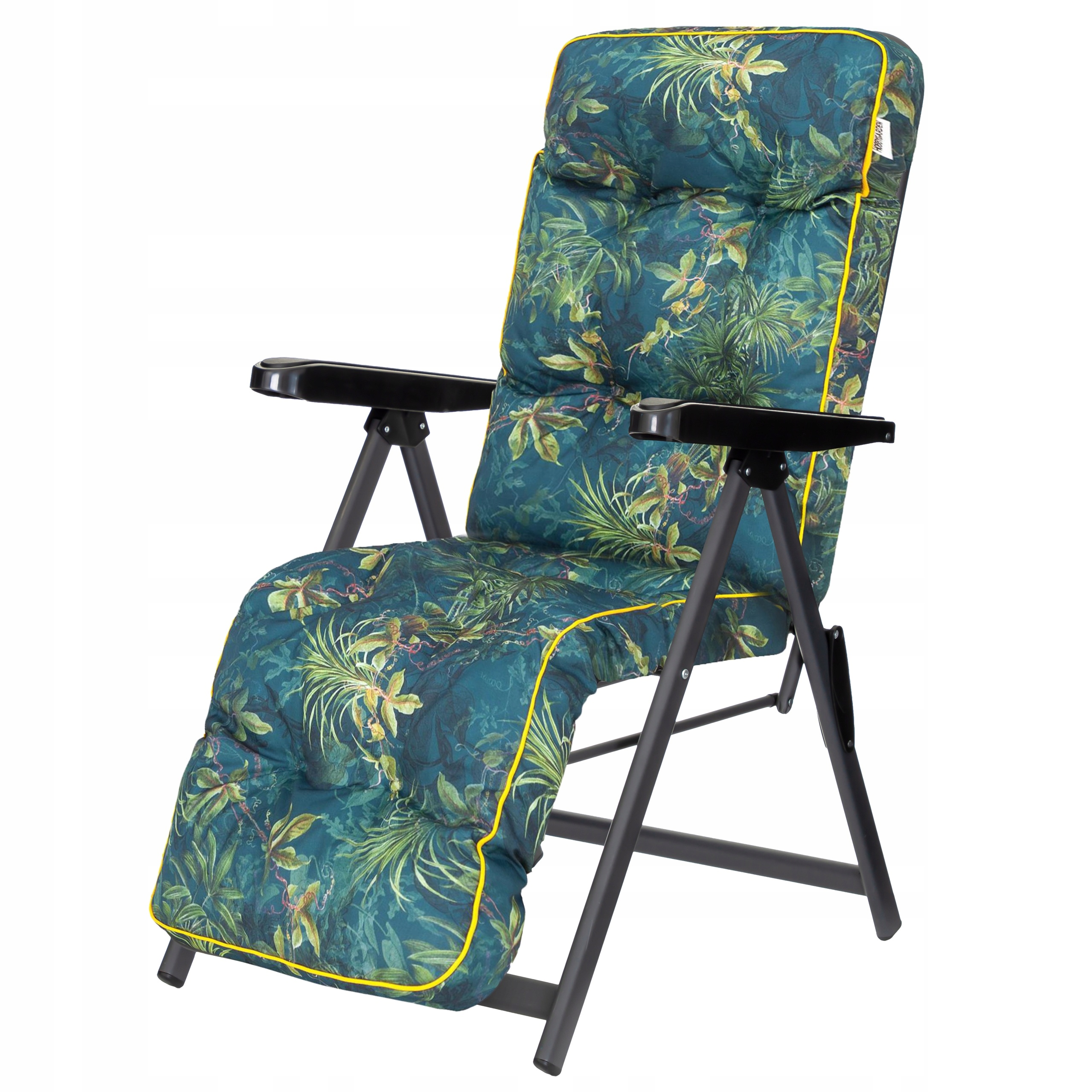Skladací záhradný ležadlo s vankúšom plážové kreslo s reguláciou Hobbygarden