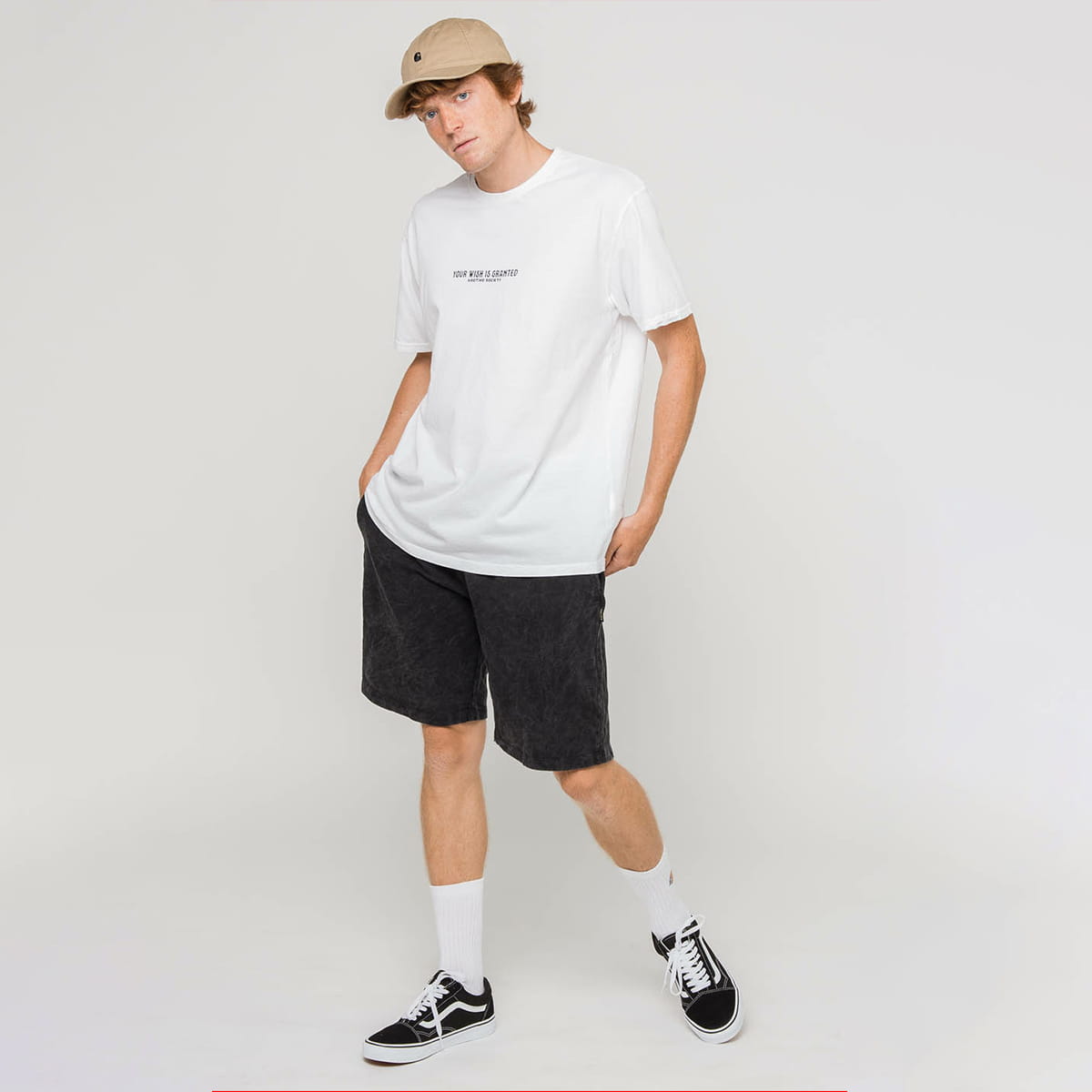 Kraťasy Kaotiko Bermuda Washed S, Černá, Městské