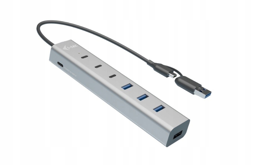 i-tec Usb-a/usb-c Metal charging Hub 7x port/ 3x Usb-c 3.0/ 4x Usb 3.0/ kov