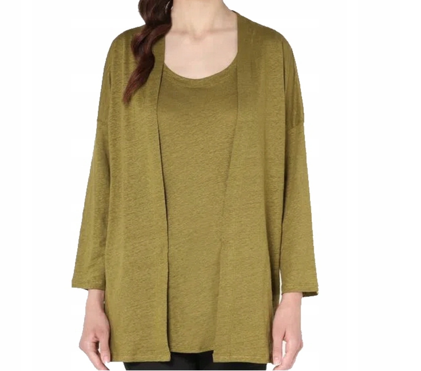 

Intimissimi Bluzka narzutka 100% Len Delikatny M