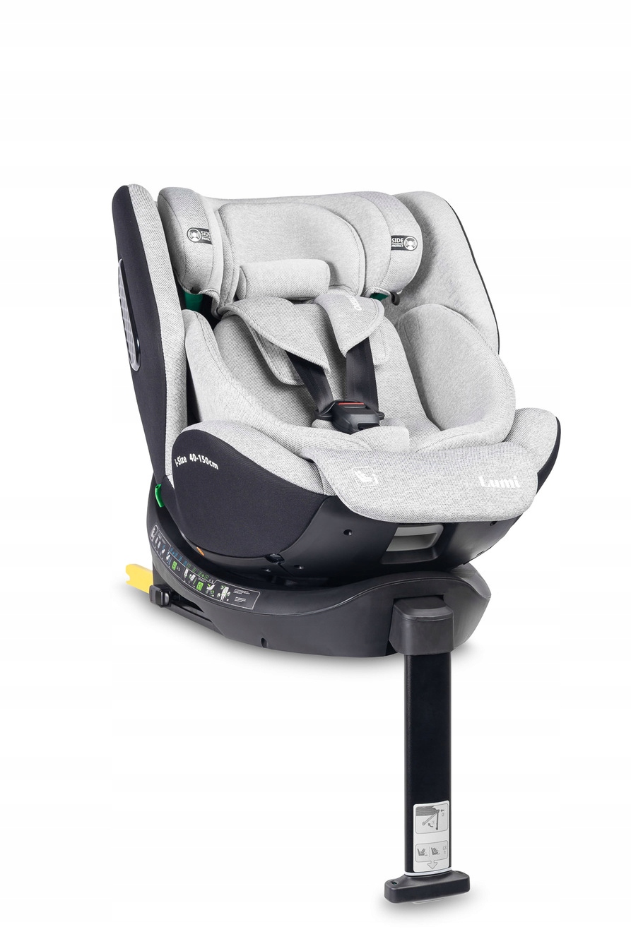 Obrotowy Fotelik Samochodowy 40-150 CM Isofix i-SIZE Noga Stabilizująca