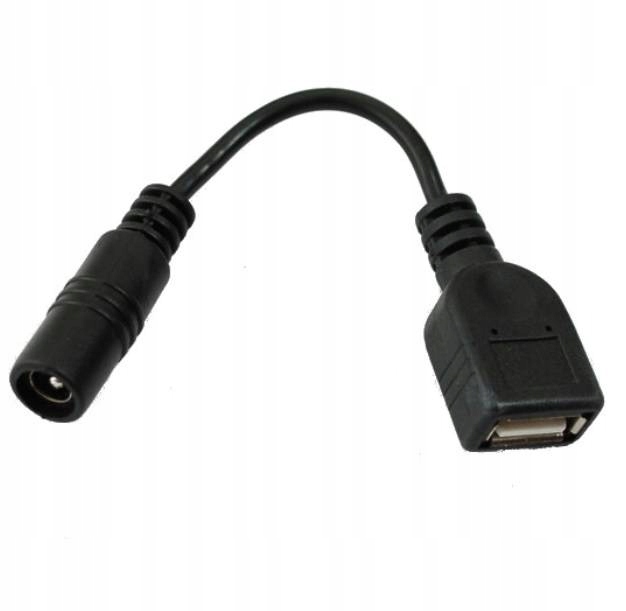 

Adapter konwerter gniazdo 2.1/5.5 Gniazdo Usb A