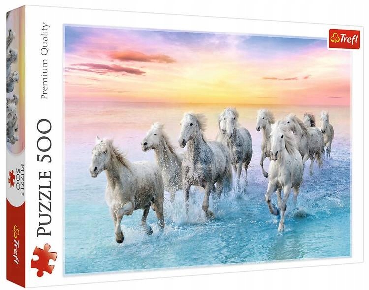 

Trefl Puzzle 500 Elem Białe Konie W Galopie 37289