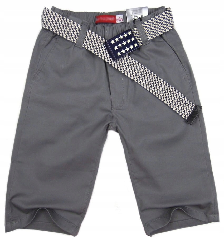 

wizytowe krótkie spodnie 320 Antonio 4Y popiel