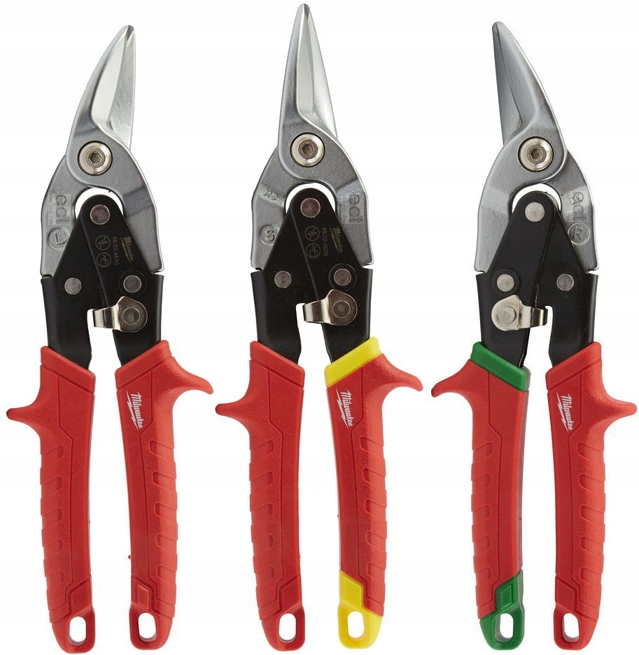 

Zestaw 3szt. nożyc do blachy Milwaukee 48224533