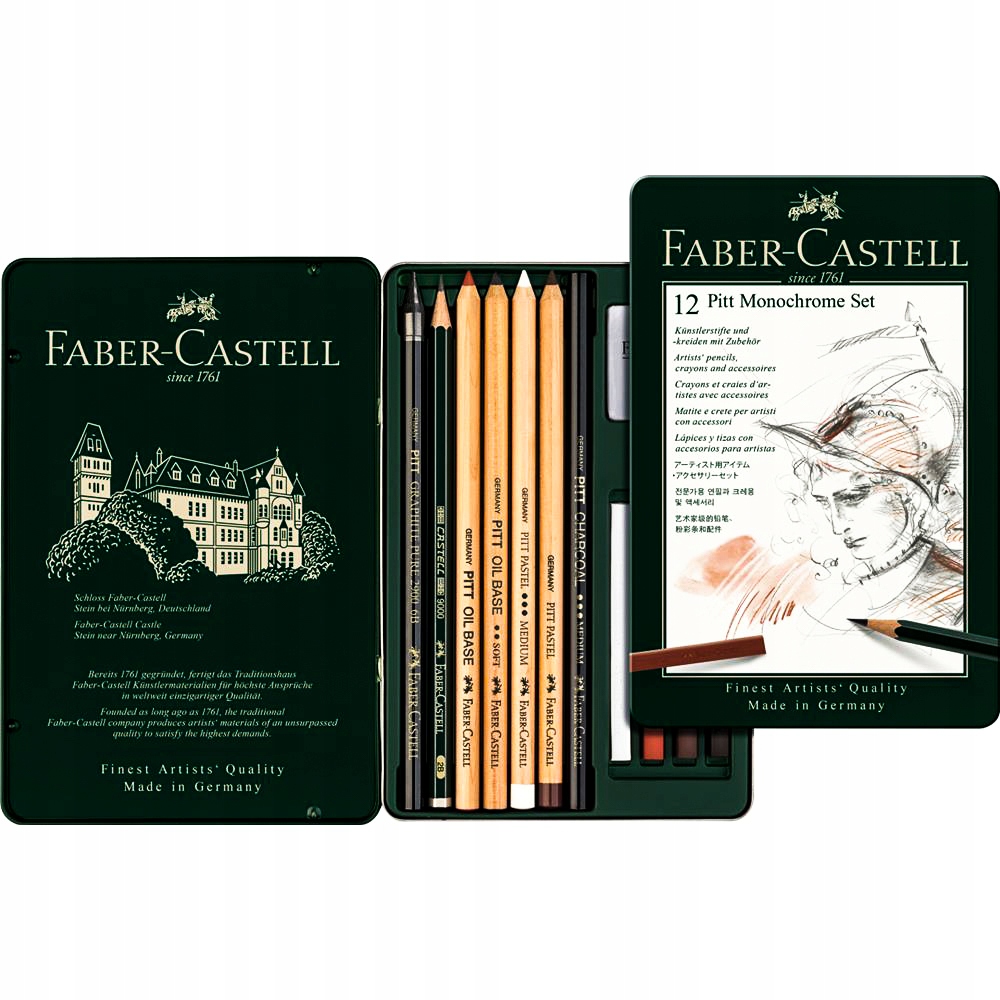 Sada Pitt Monochrome 12 kusů Faber Castell