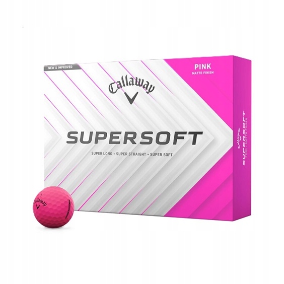 Piłki golfowe Callaway Supersoft Pink Mat 12 szt.