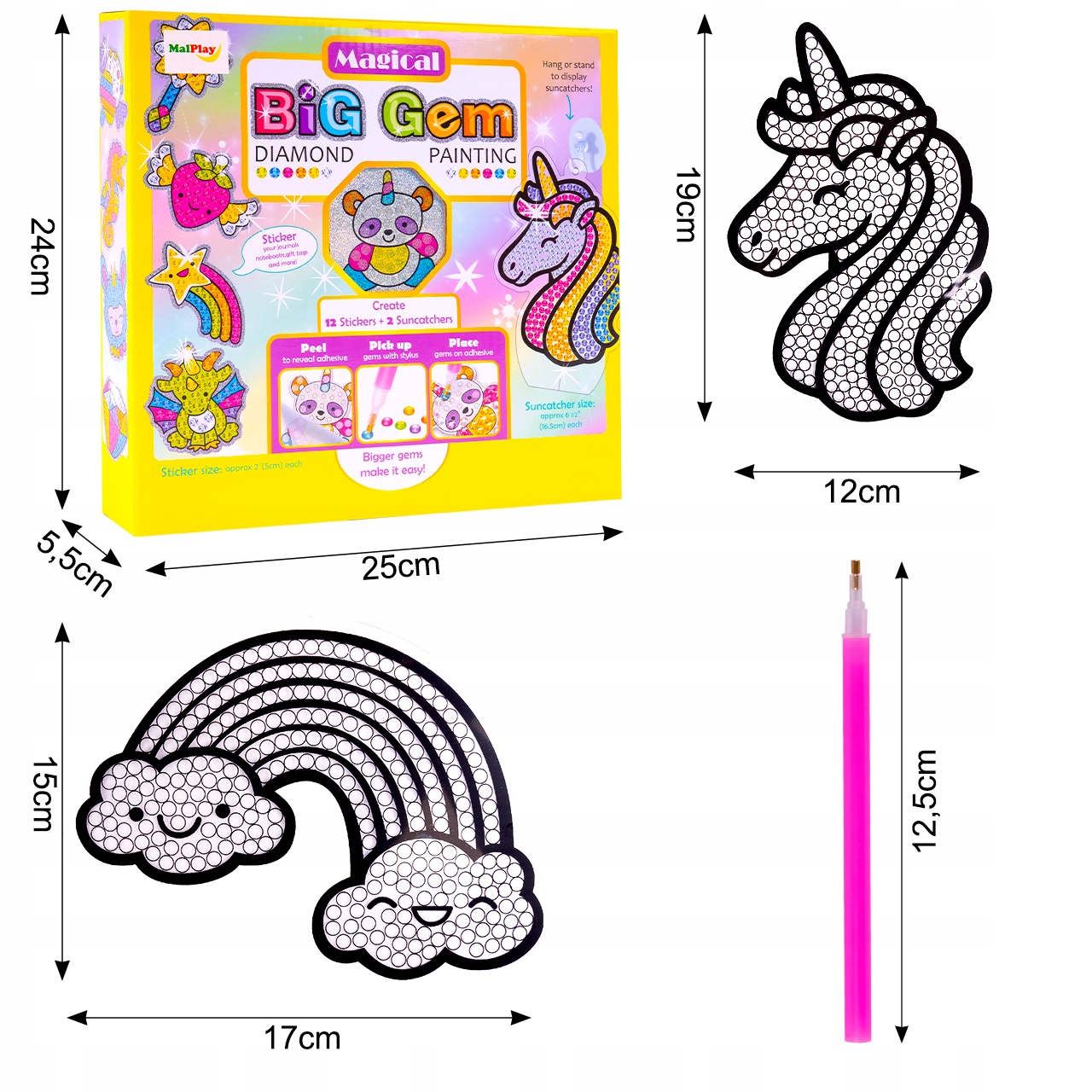 HAFT DIAMENTOWY MOZAIKA WYKLEJANKA NAKLEJKI DZIECI Bohater brak