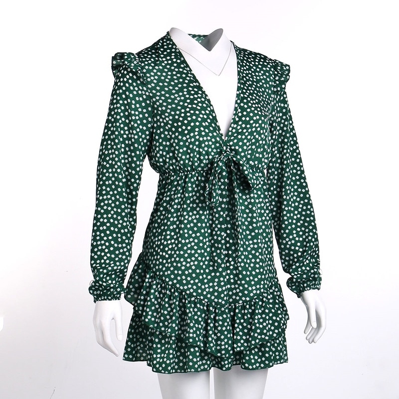 

Zwiewna Sukienka Boho W Groszki Falbanki 3 Modele