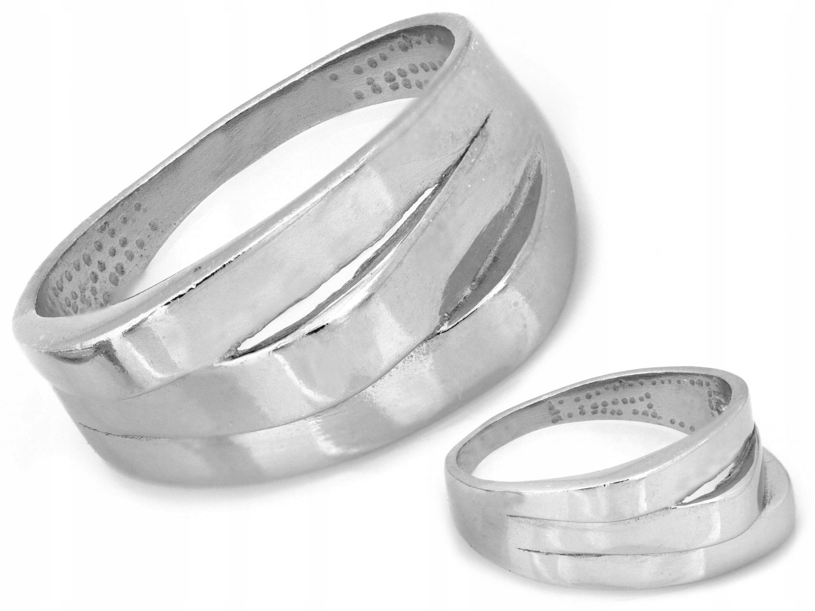 Stříbrný prstýnek 925 elegantní, moderní, 9,1 mm, velikost 17 pro ženy