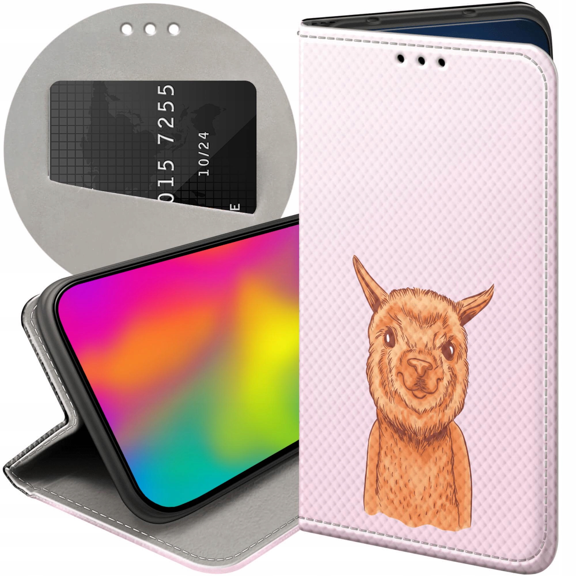 Etui Z Klapką Do Oppo RENO12 5G Lama Alpaka Andy Futerał Pokrowiec