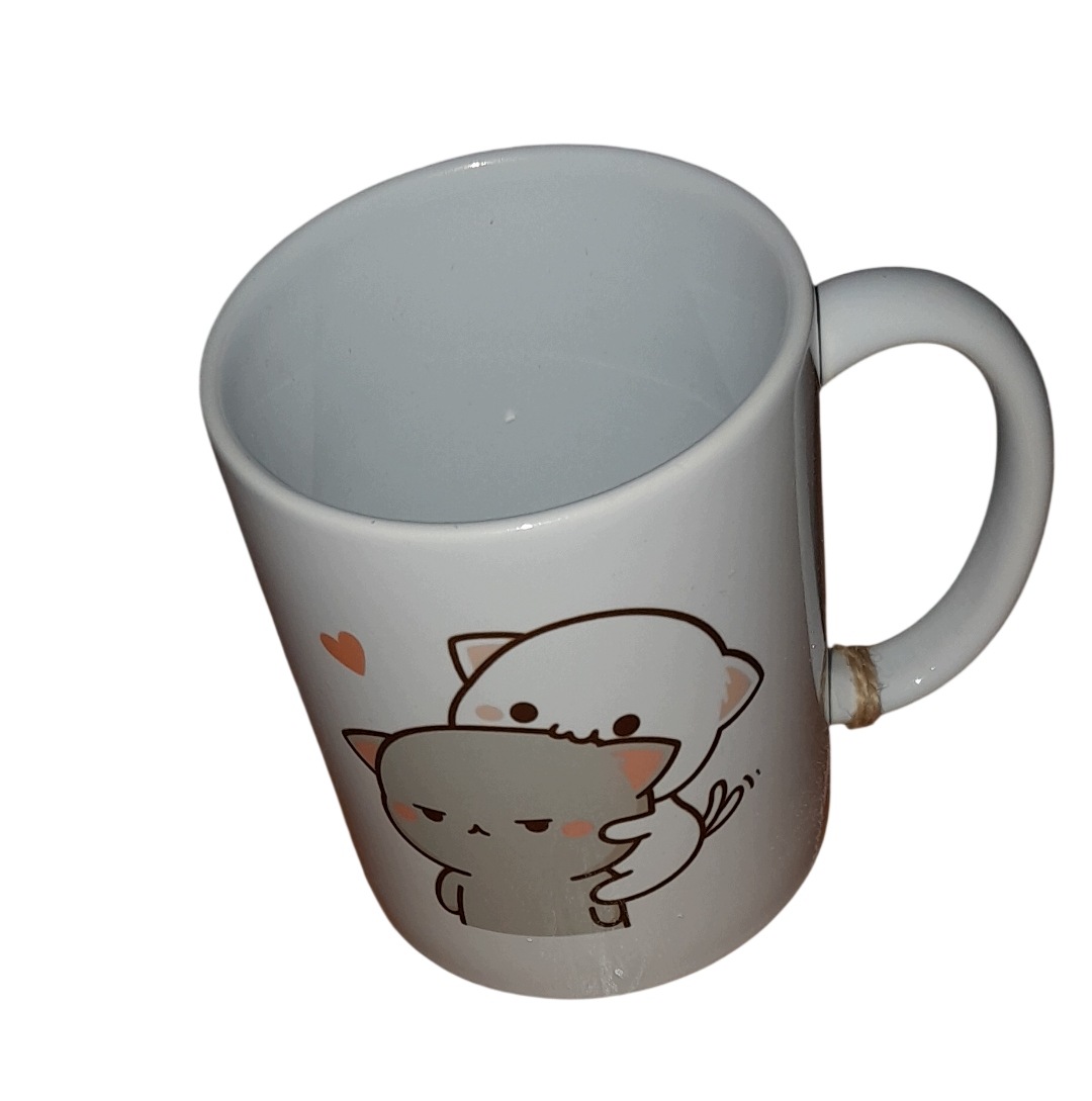 Keramický Hrnek Bílé Kočky Love 320 ML Jako Dárek