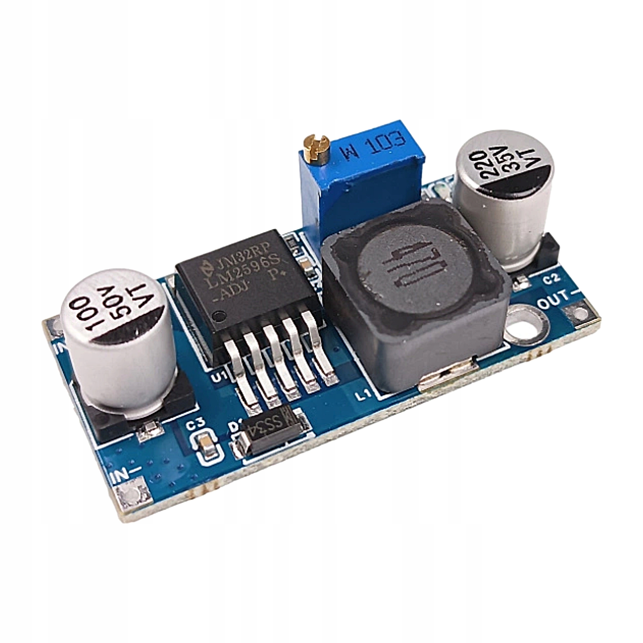 Przetwornica LM2596 DC-DC Step-Down 3A 3-35V na 1,5-30V do Fpv do Projektów