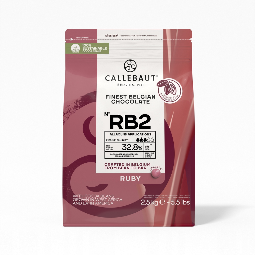 Callebaut Ruby RB2 Čokoláda růžová z rubínových zrn 2,5 kg
