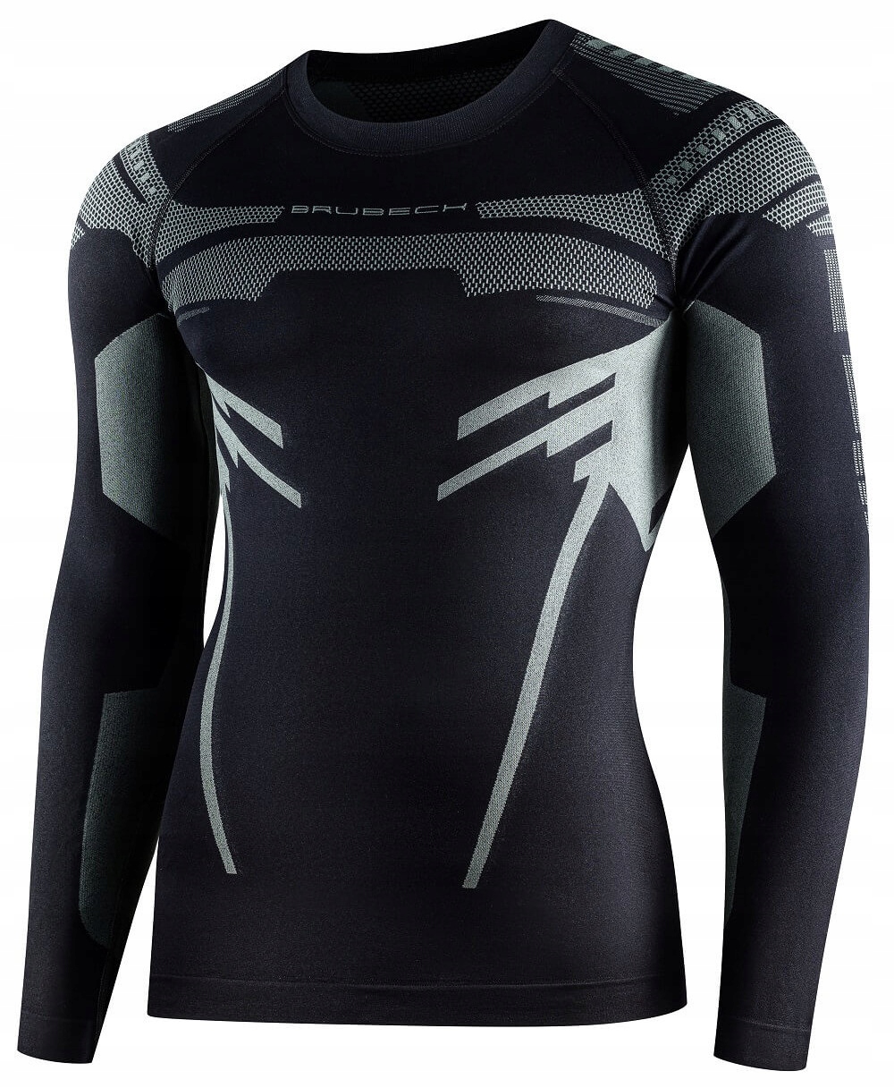 Bluza z długim rękawem termoaktywna Brubeck Dry czarna