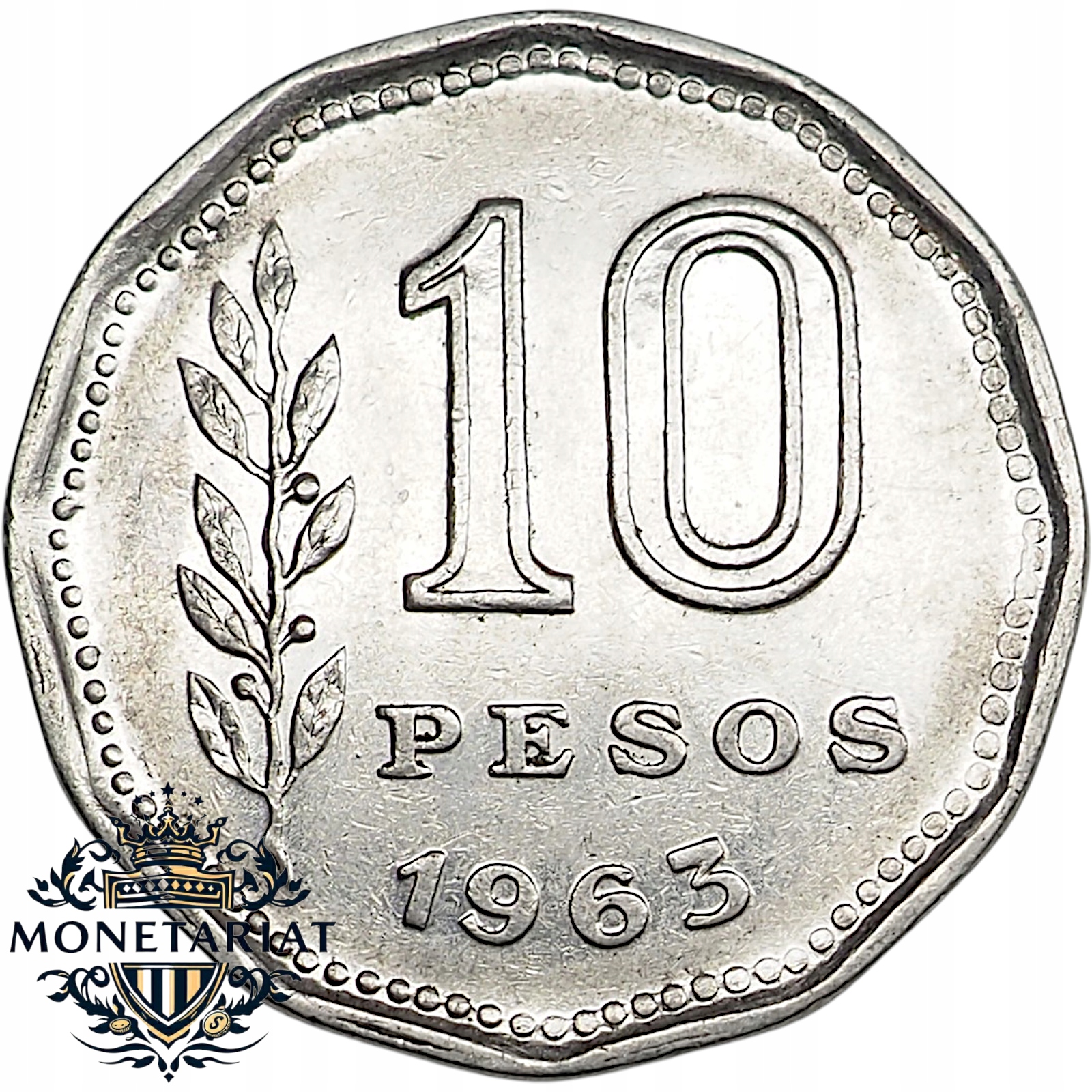 10 PESOS 1963 ARGENTYNA