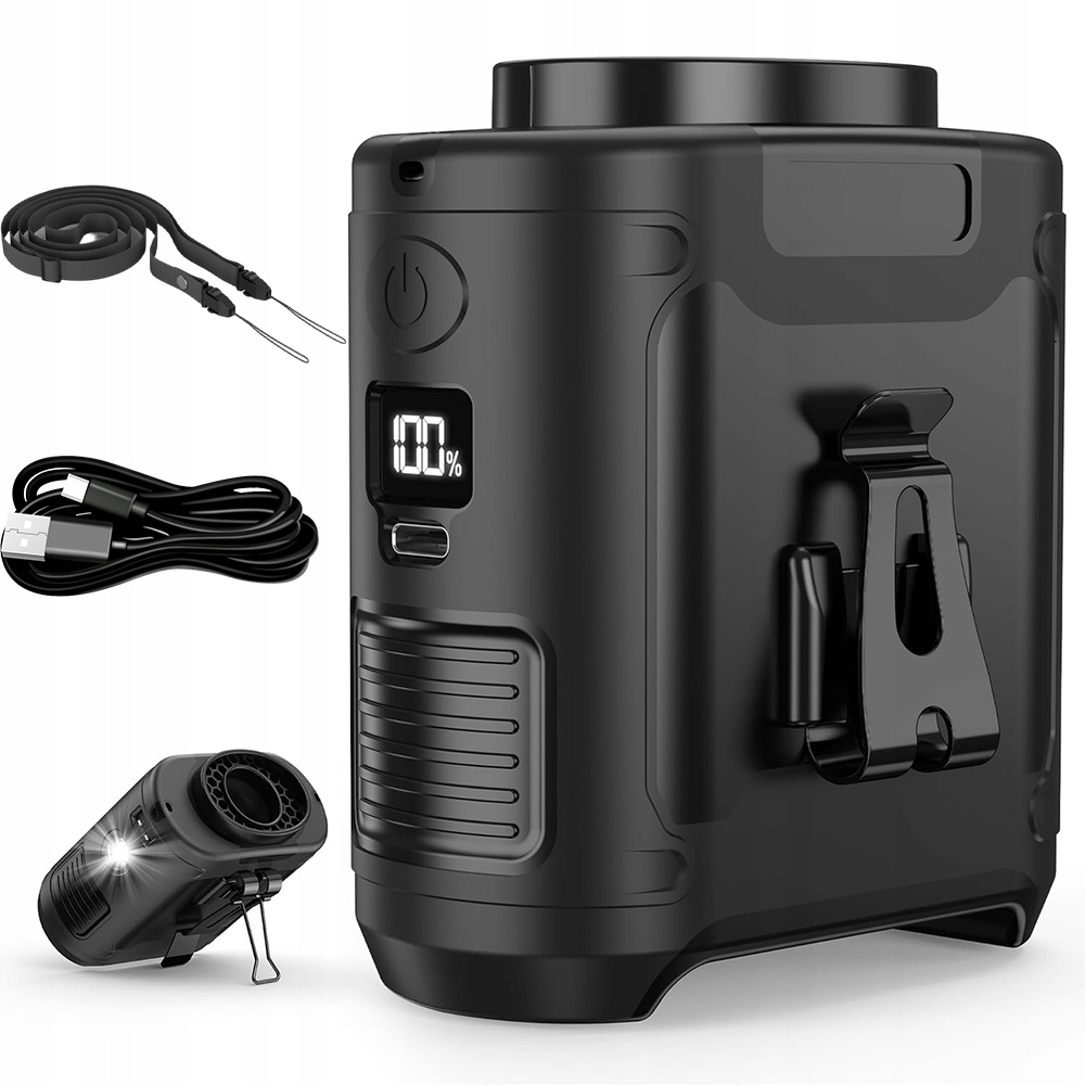 Skládací Usb Ventilátor S 5 Rychlostmi A Funkcí Nabíjení Zařízení