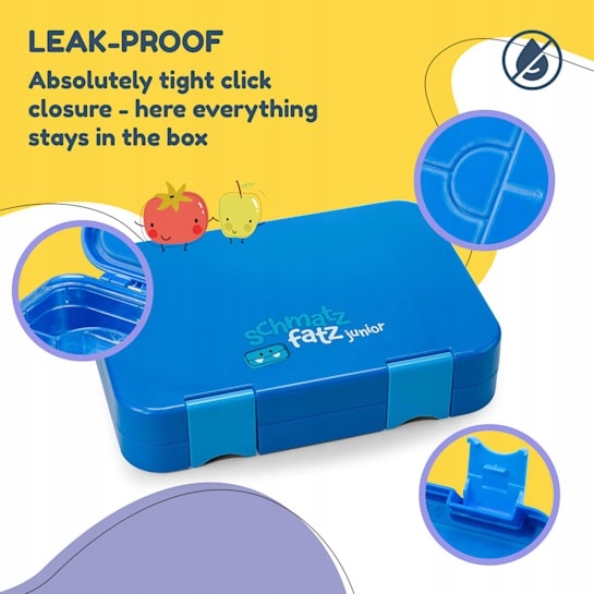 LUNCH BOX ŚNIADANIÓWKA SZKOLNA POJEMNIK ŚNIADANIOWY 6 PRZEGRÓDEK DUŻY Marka Klarstein