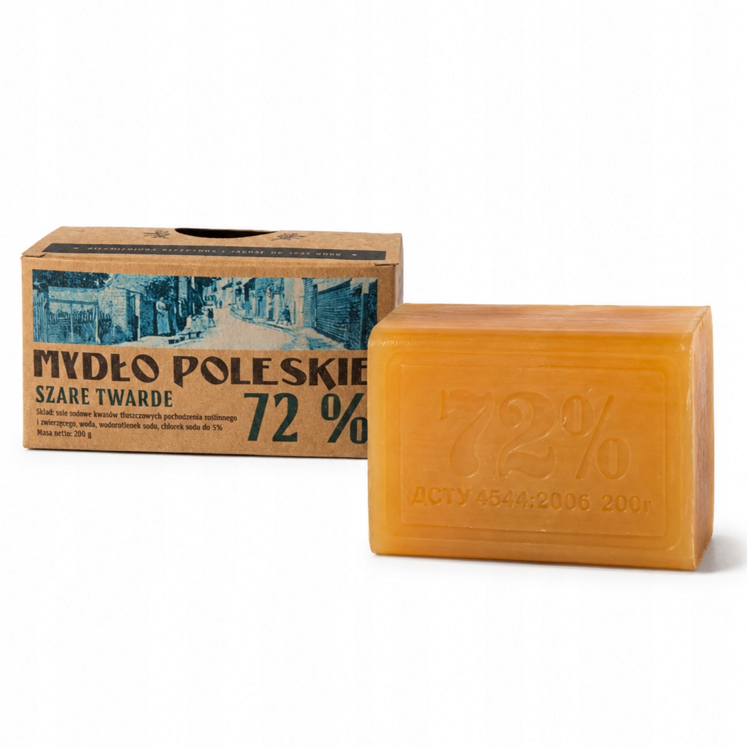 Naturalne szare mydło eco w kostce szare 72% 200 g 52 szt-karton zbiorczy