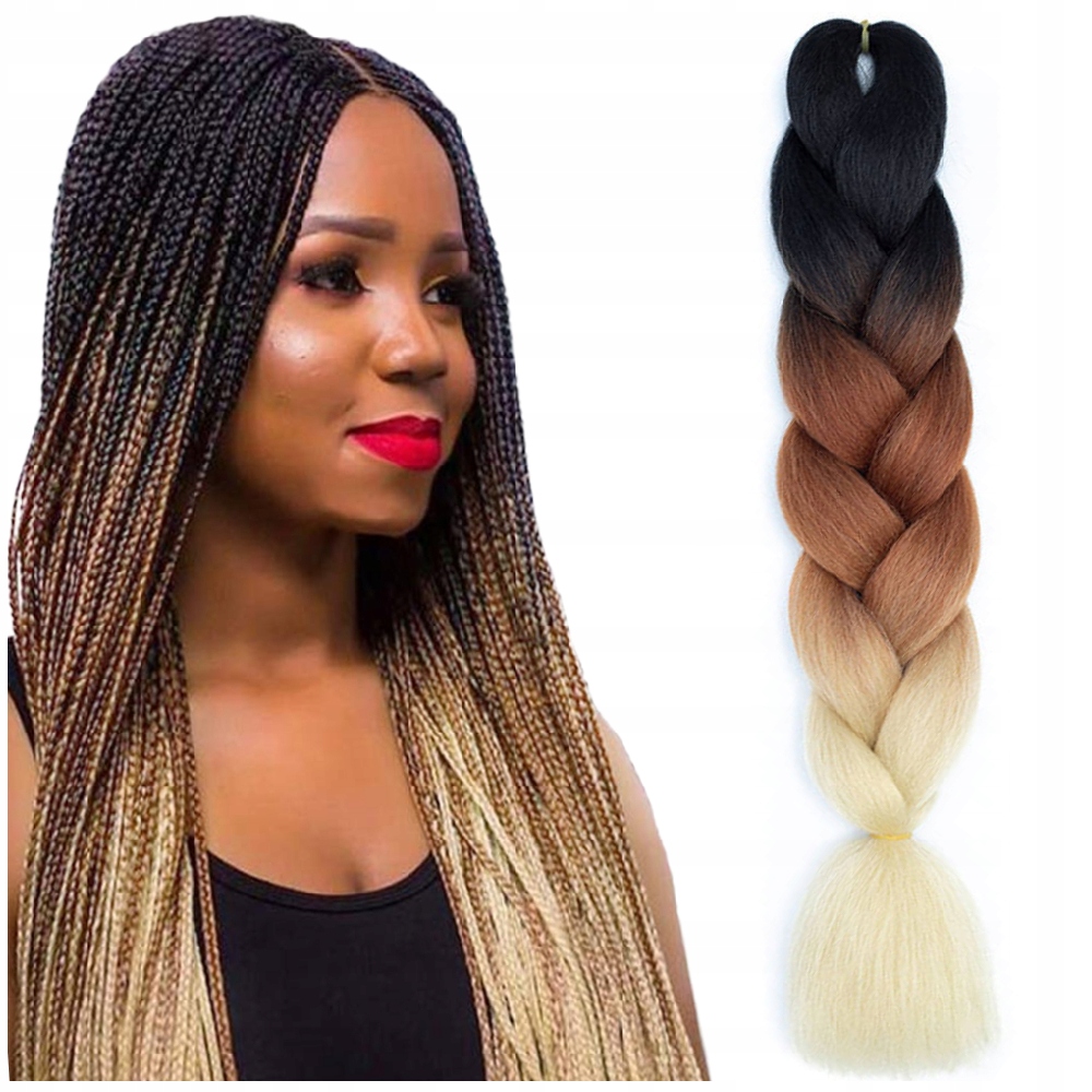

Włosy syntetyczne do warkoczy C15 ombre blond