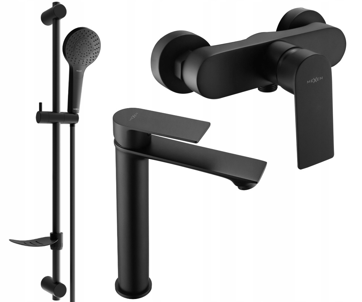 MEXEN ROYO ZESTAW BATERIA UMYWALKOWA PRYSZNICOWA