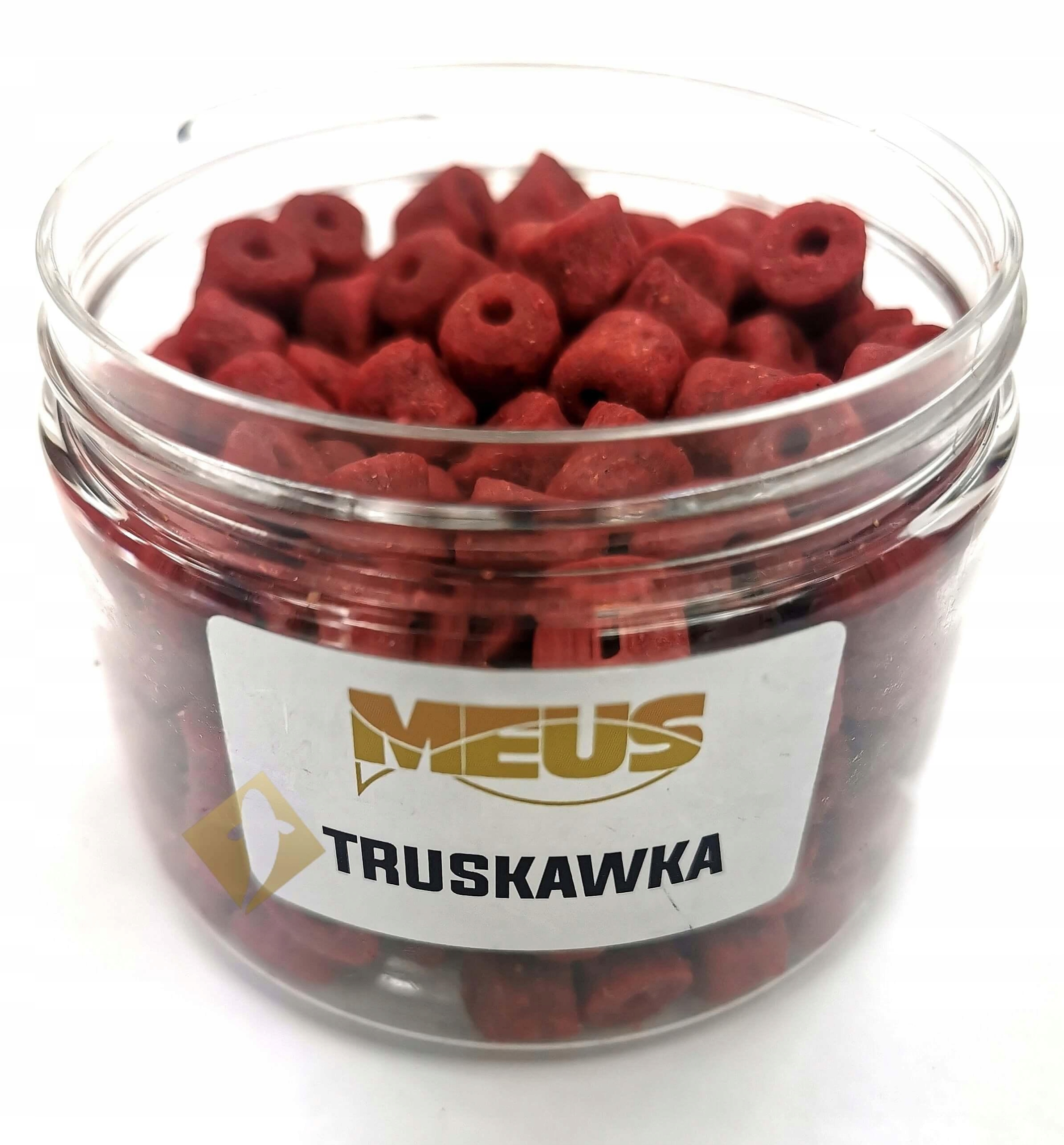 Pellet haczykowy na włos Meus Durus 8mm Truskawka