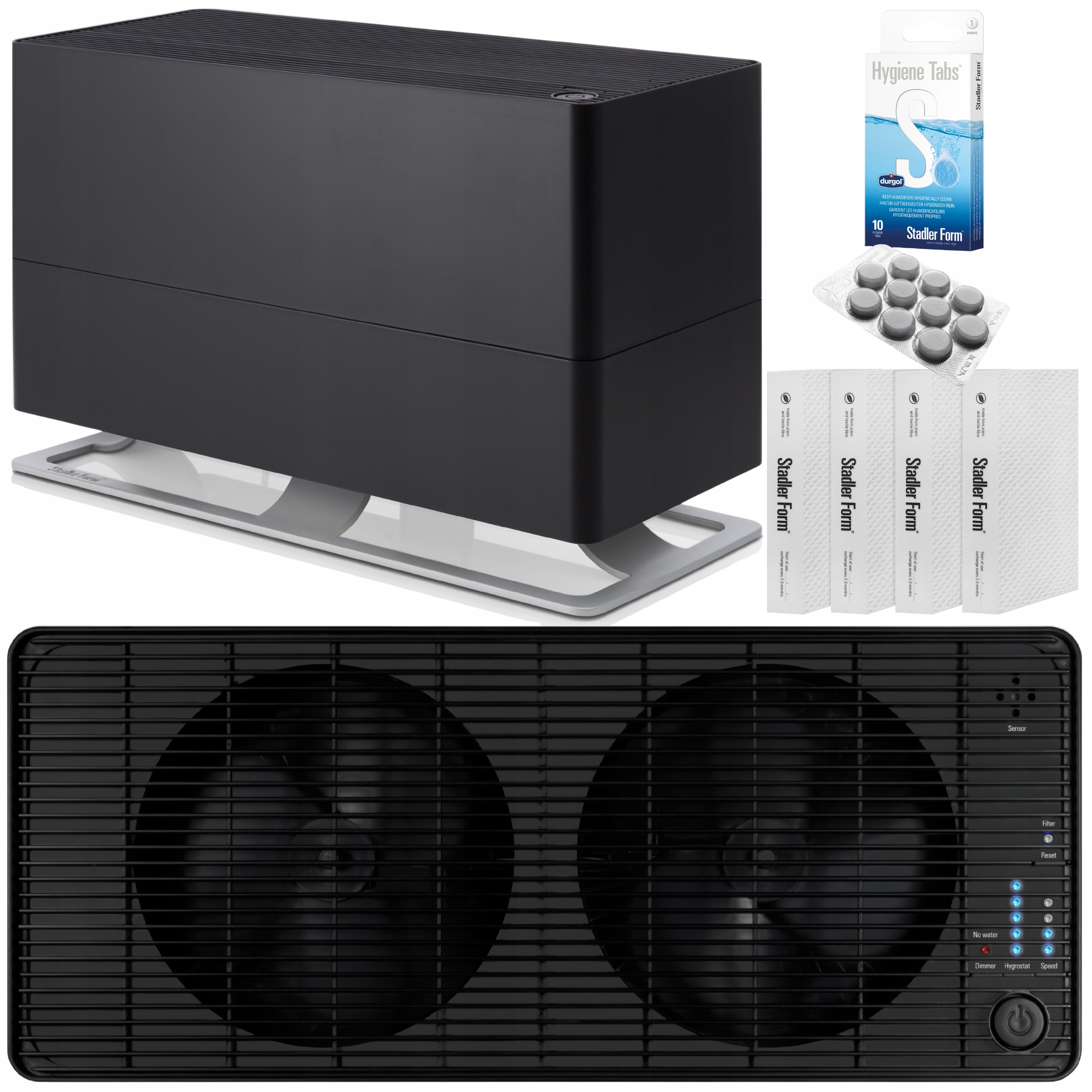 Nawilżacz Oskar Big Stadler Form Ewaporacyjny Duży Cichy Filtr Aromaterapia