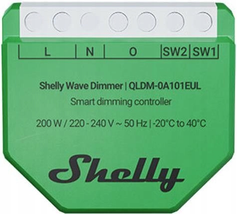 SHELLY Wave Dimmer modłuł sterowania poziomem jasości oświetlenia — 3
