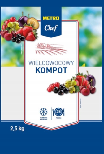 Levně Metro Chef Víceplodý mražený kompot 2,5 kg