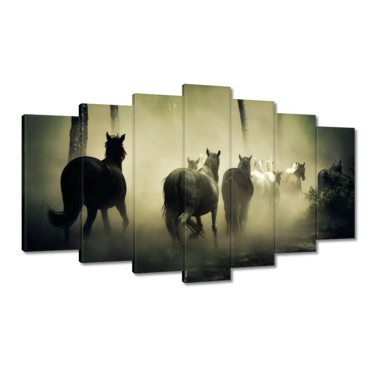 Obrazy 140x80 Divocí koně Koníci Galop