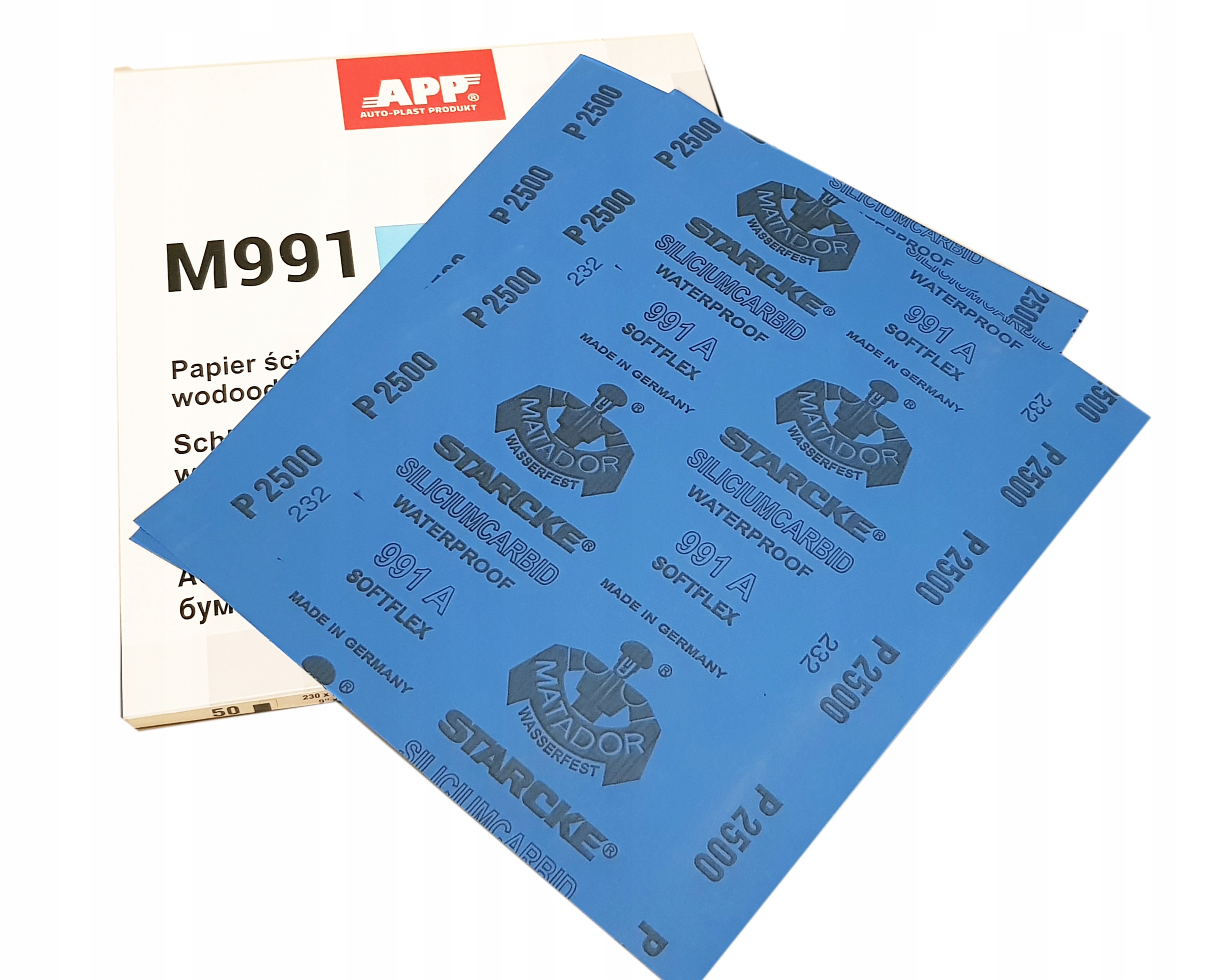 Papier Ścierny Wodny wodoodporny Na Mokro App 2500 1szt