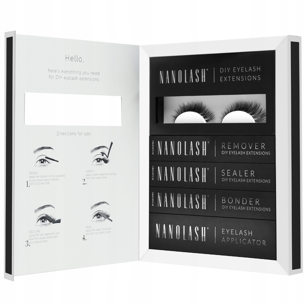 Umělé klastrove řasy pro aplikaci doma sada Fantasy Nanolash