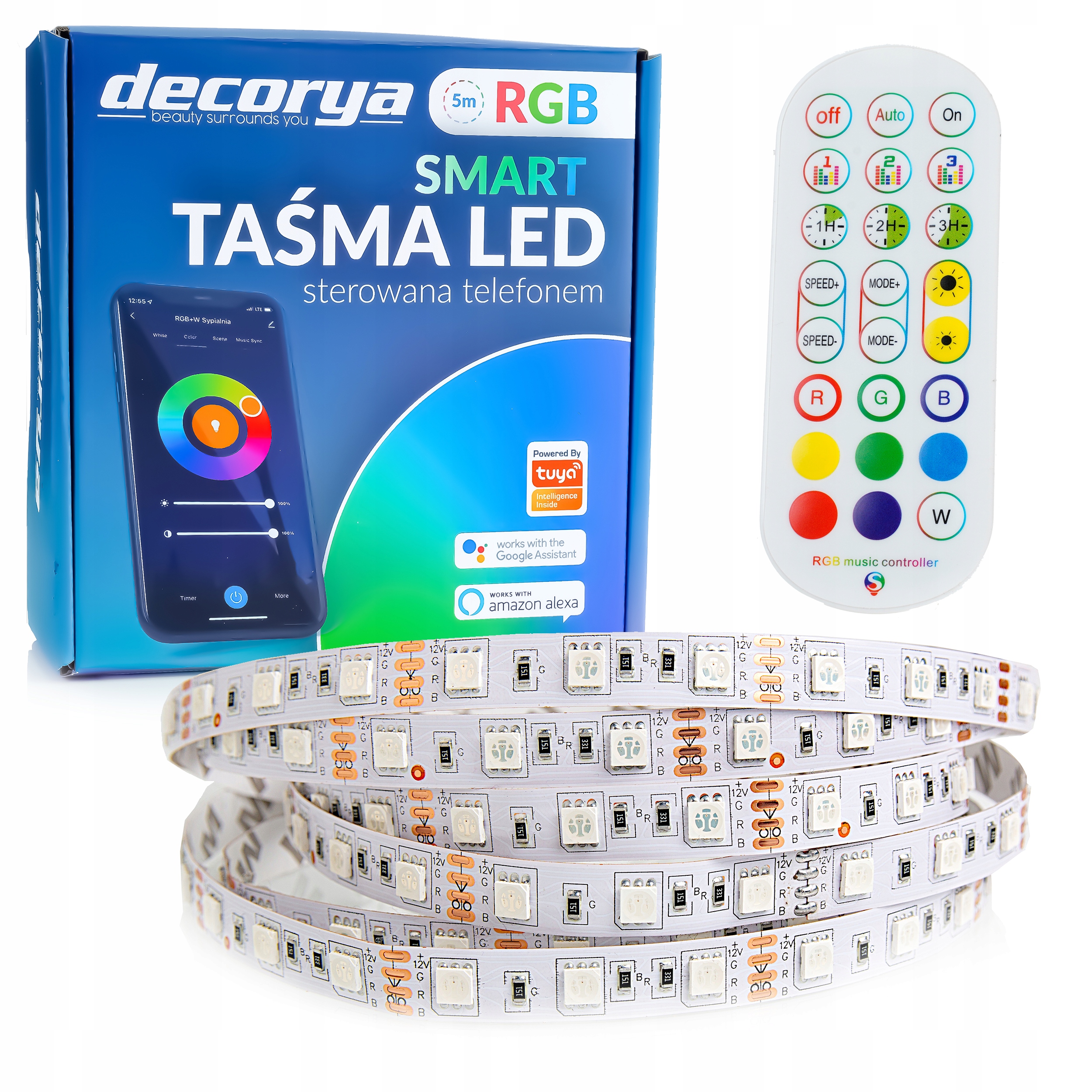 

Kolorowa Taśma Led Rgb 5M Podświetlenie Telewizora