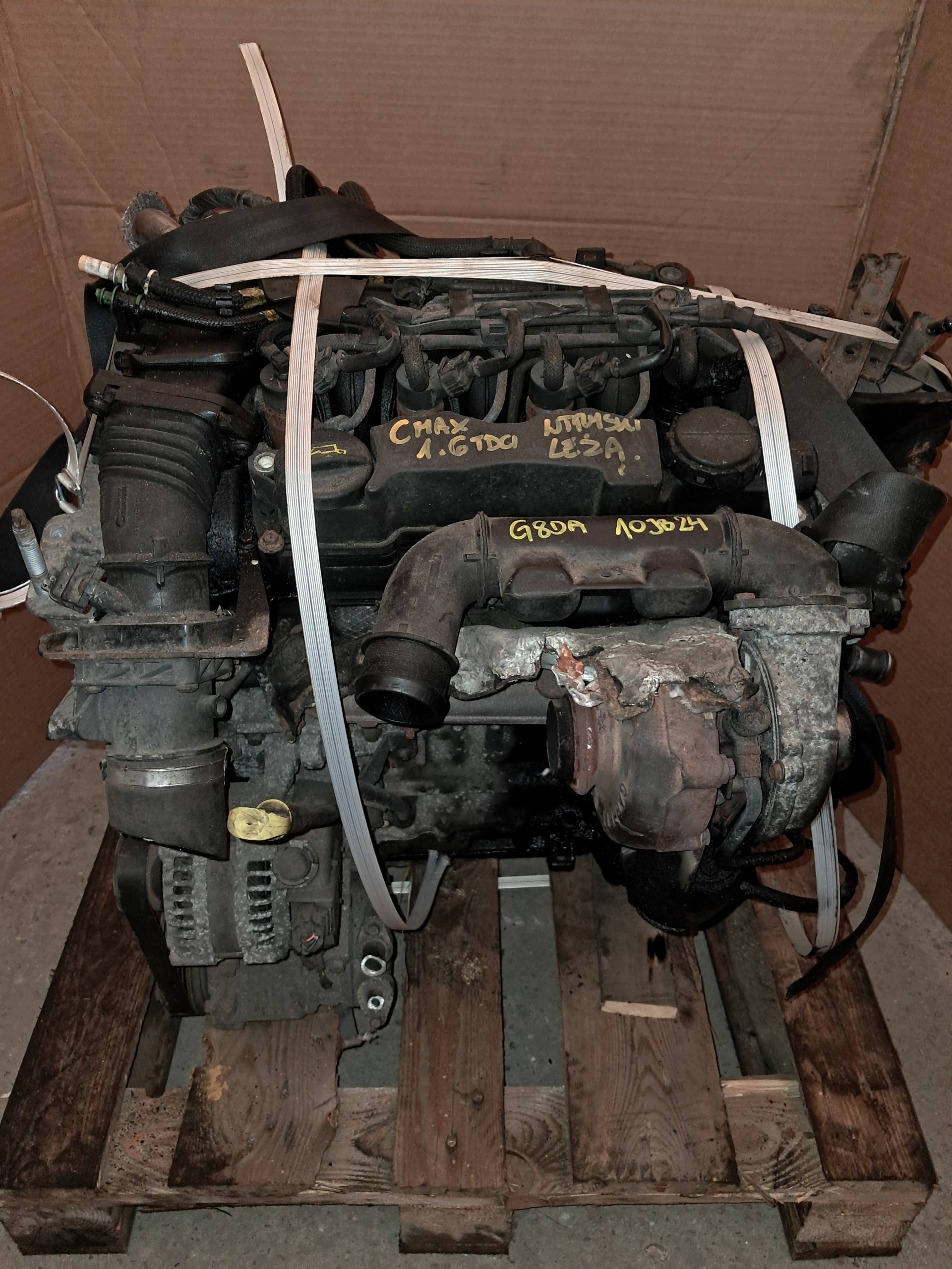 engine 1.6 TDCI G8DA 10JB24 complete FORD FOCUS MK2 PEWNIAK DO MONTAZU